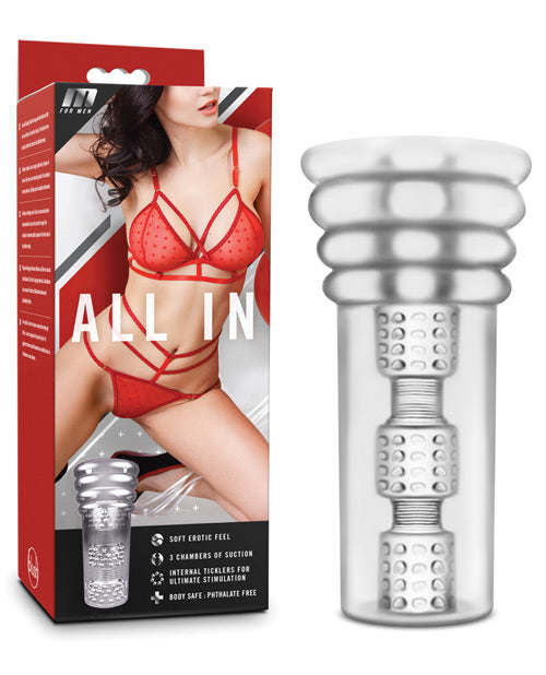 M For Men All In Male Stroker Clear