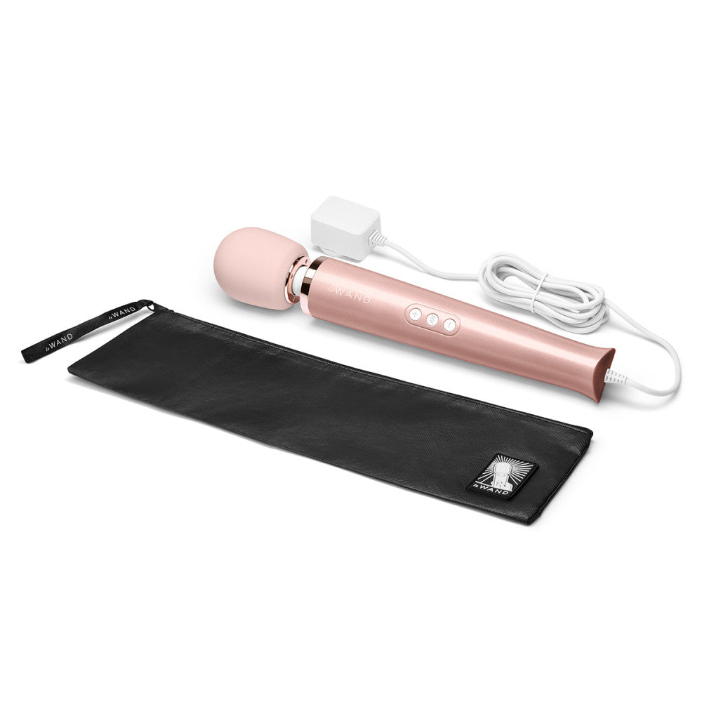 Le Wand Plug-In Vibrating Wand Massager - Rose Gold