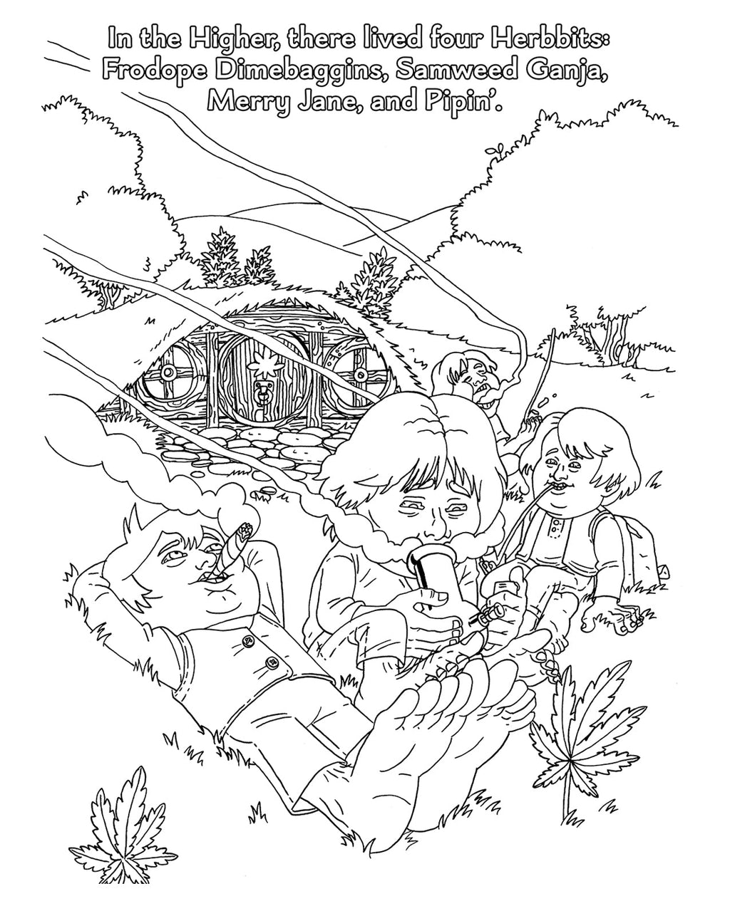 The Lord Of The Smoke Rings Coloring Book