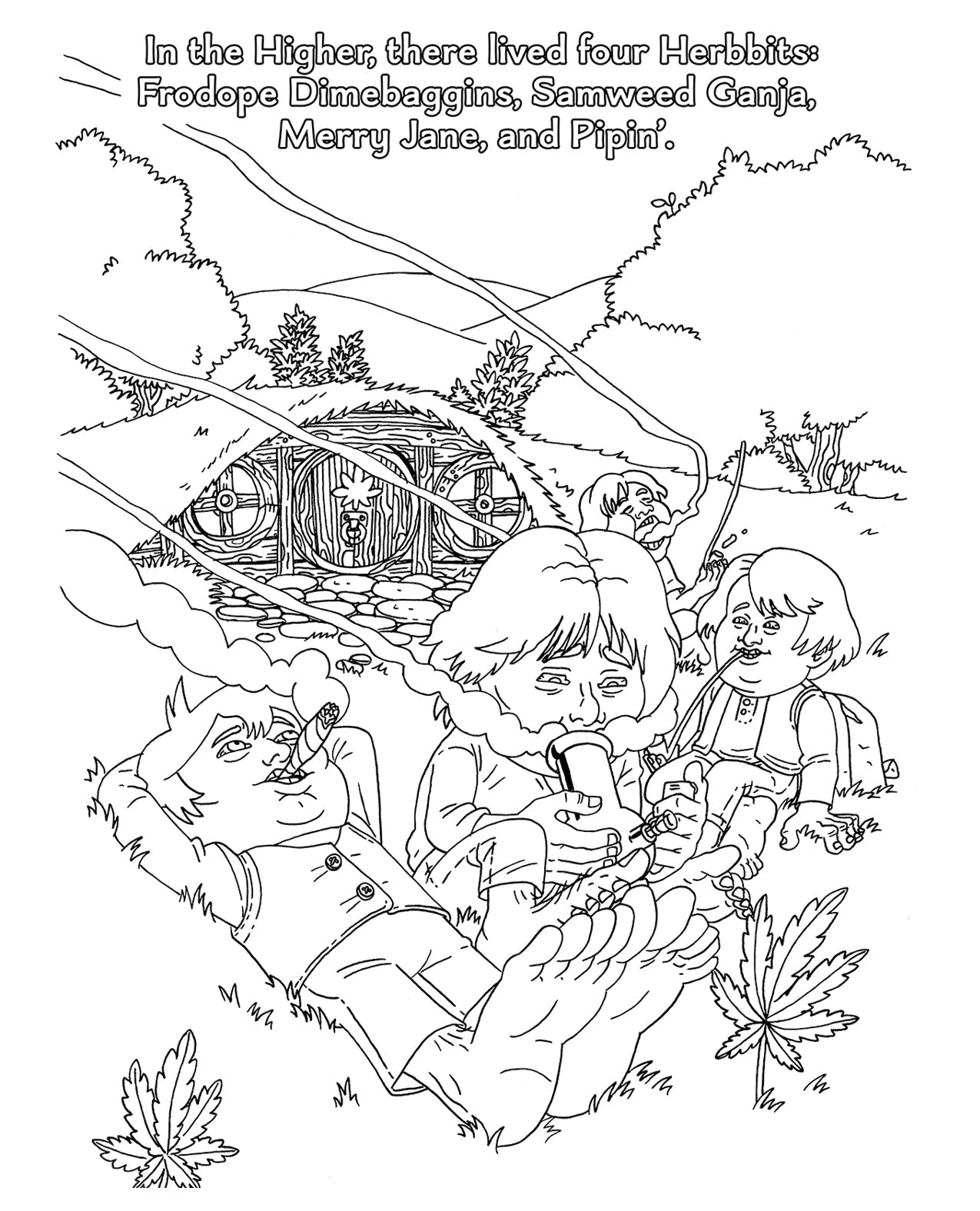 The Lord Of The Smoke Rings Coloring Book