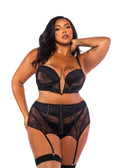 Black Belle Noir Garter Skirt Set