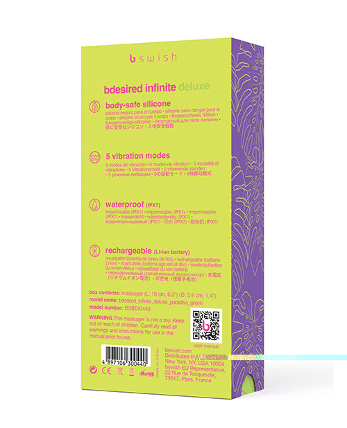 Bdesired Infinite Deluxe Massager - Green