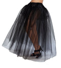 Black Full-Length Petticoat for Adult Costumes