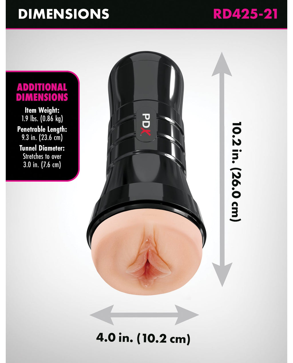 PDX Extreme Wet Pussies Super Luscious Lips XXL Stroker Light