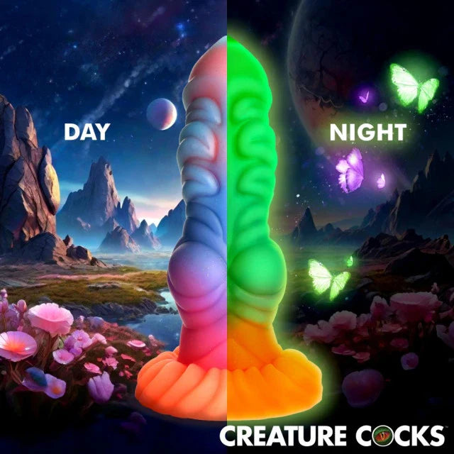 Creature Cocks Alien Invader Glow-in-the-Dark Alien Dildo