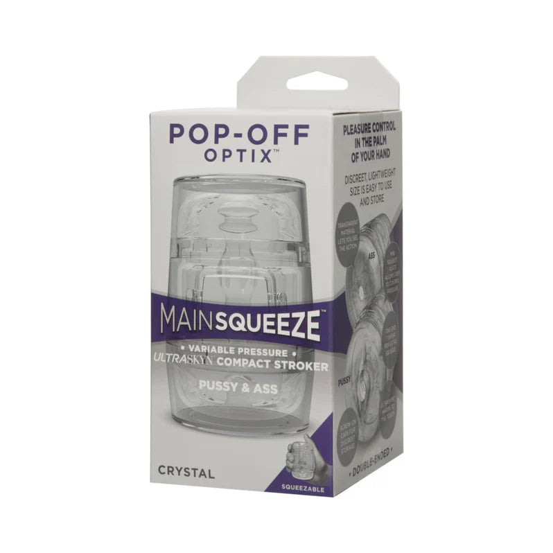 Main Squeeze Pop Off Optix Clear Stroker