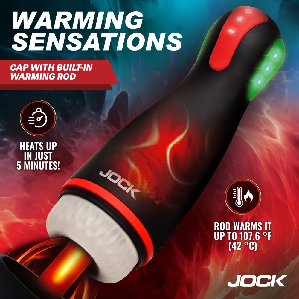 JOCK Advanced Blaze Vibrating Sucking & Warming Oral Sex Masturbator
