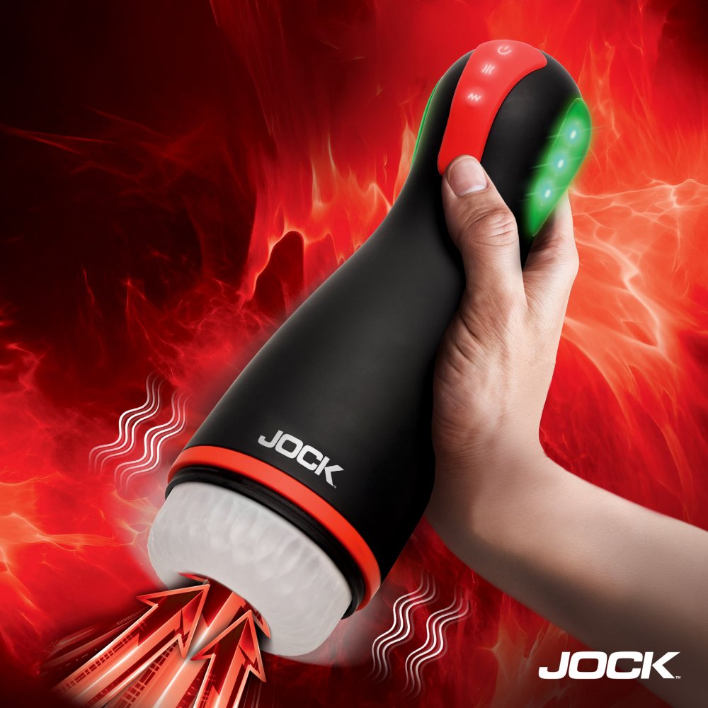JOCK Advanced Blaze Vibrating Sucking & Warming Oral Sex Masturbator