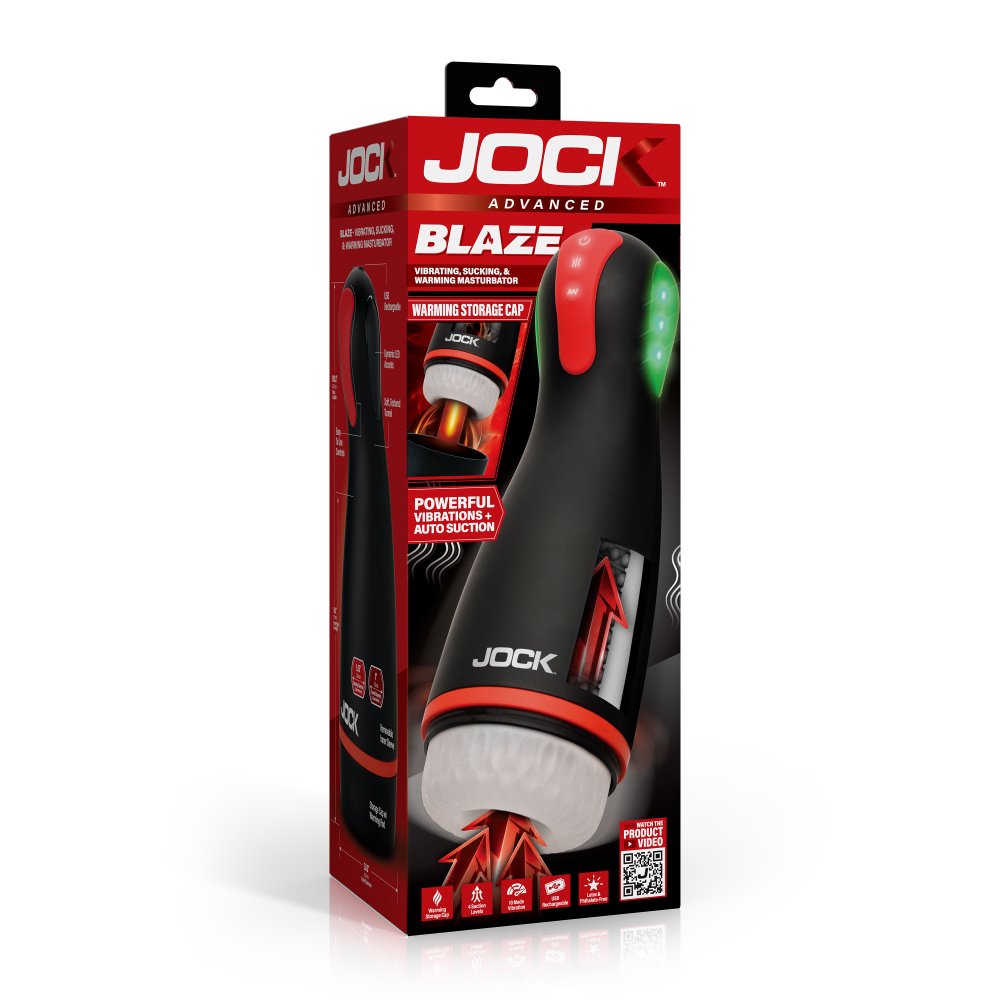 JOCK Advanced Blaze Vibrating Sucking & Warming Oral Sex Masturbator