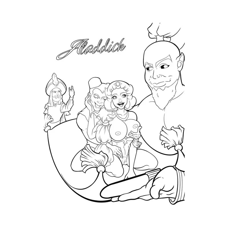 Porn Parody Adult Coloring Book
