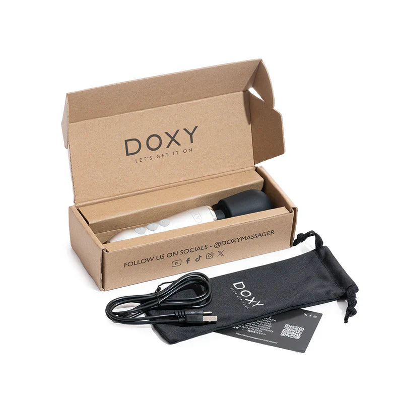 Doxy Go Compact Wand Massager | Deep Rumbly Power for Travel